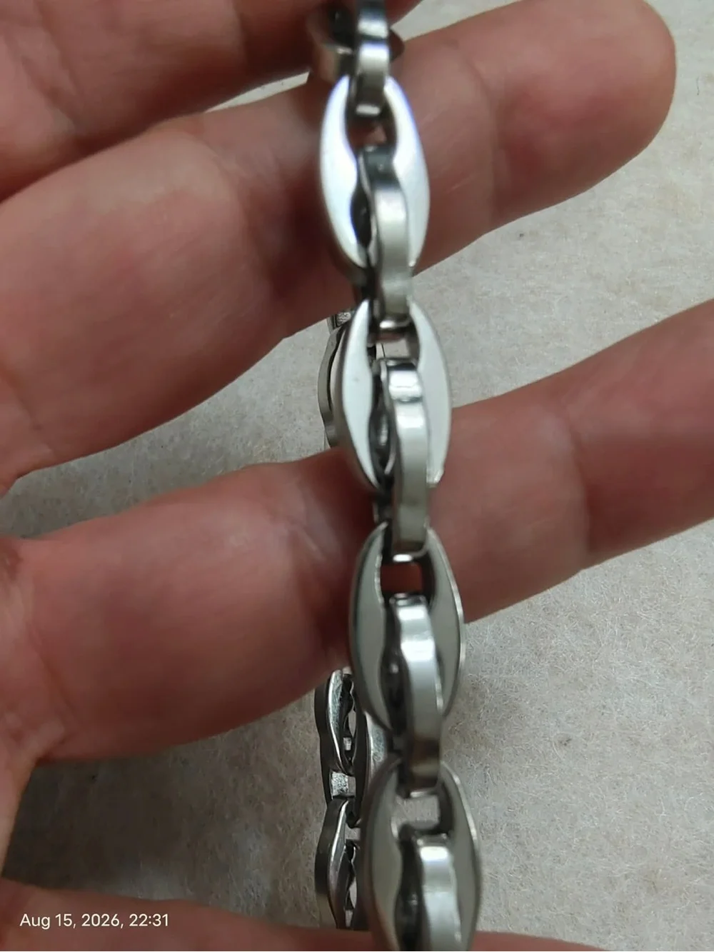 NWOT Nordstrom Rack Men's Stainless Steel Chain Bracelet